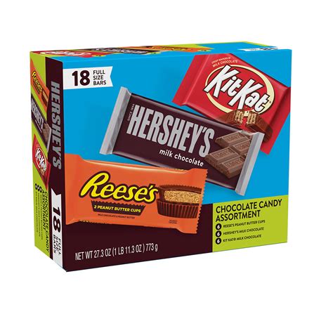 Buy HERSHEY'S, KIT KAT and REESE'S Assorted Milk Chocolate, Halloween ...