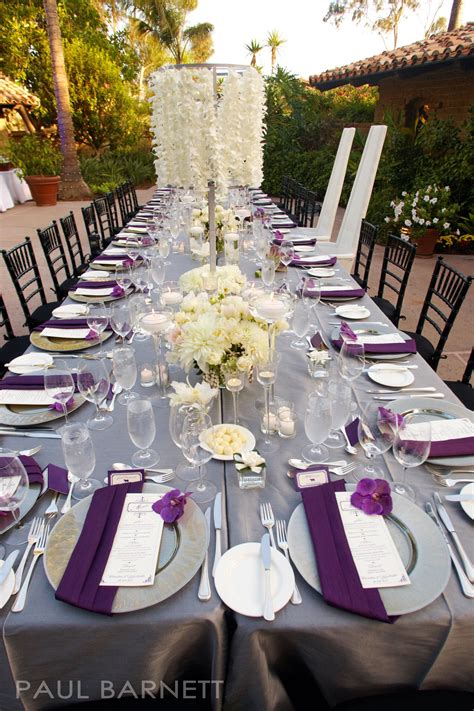 Love how the napkins are put on the chargers | Wedding reception table ...