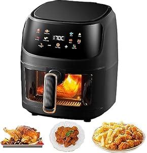FYCAN Air Fryer 8L,1500W Compact Air Fryers Oven, Recipes, Glass ...