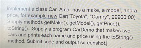Image result for Class and Object with Car Example