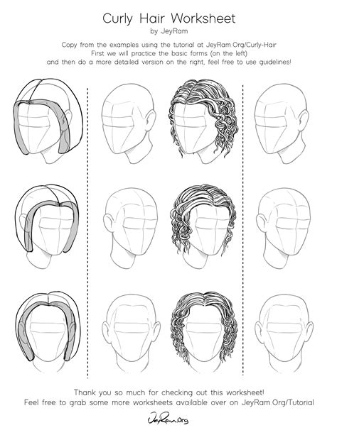 Image result for Curly Hair Drawing Tutorial