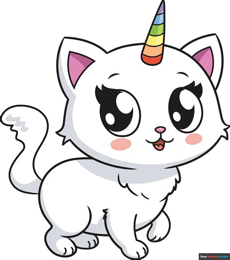 Cute Unicorn Cartoon Drawing