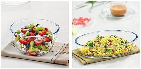 Buy Borosil Glass Mixing & Serving Bowl, Oven & Microwave Safe Bowl ...
