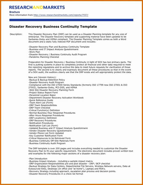 Image result for Disaster Recovery Plan Checklist Template