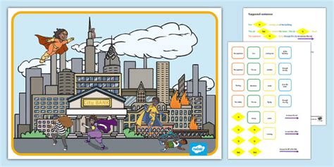 Colourful Semantics Superhero Picture Scene (teacher made)