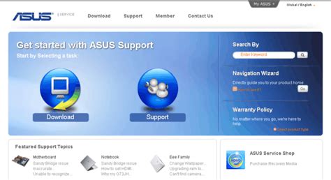 Access support.asus.com.cn. ASUSTeK Computer Inc. -Support-