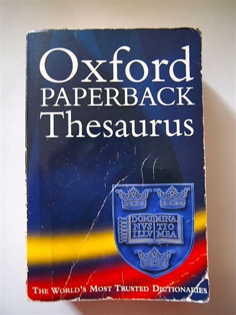 $4 Oxford Paperback Thesaurus 2nd Edition (English Synonyms/Antonyms ...