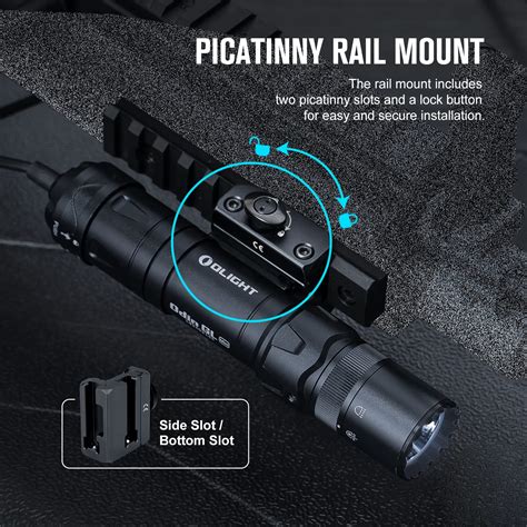 Buy OLIGHT Odin GL Mini 1000 Lumens Picatinny Rail Mounted Rechargeable ...