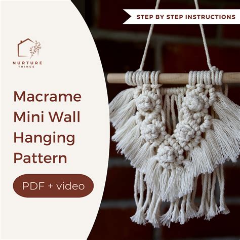 Image result for Small Macrame Wall Hanging Free Pattern