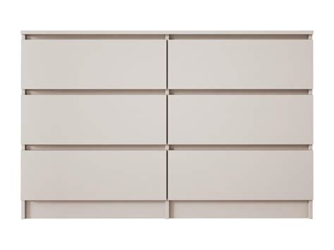 Cassettiera: 6 cassetti, cashmere, 120 x 79 x 39 cm