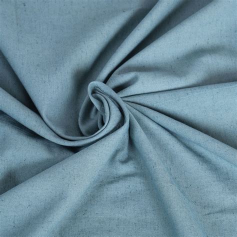 Amour Duck Egg Solid Linen Fabric by the Metre