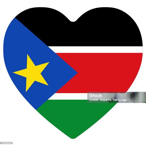 South Sudan Flag Flag Of South Sudan Design Shape Stock Illustration ...