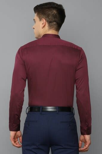Buy Men Maroon Shirt Online - 709611 | Louis Philippe