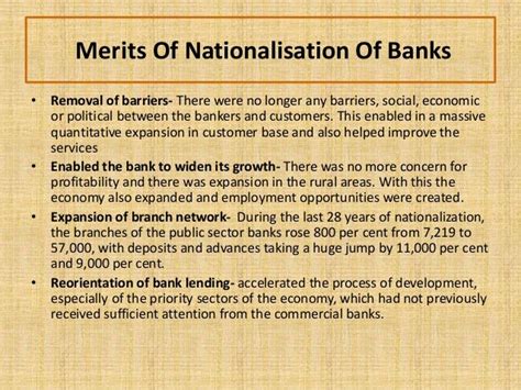 NATIONALISATION OF BANKS - Bank Exams