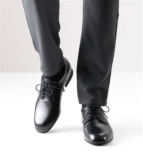 Werner Kern Men´s Dance Shoes 28059 [Extra Wide] - Black Leather - 2 cm