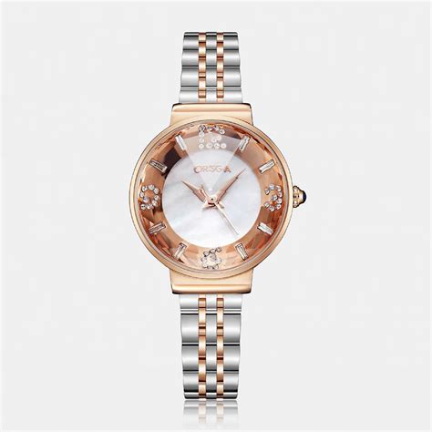 OASIS White Dial Dual Tone Women Watch – ORSGA