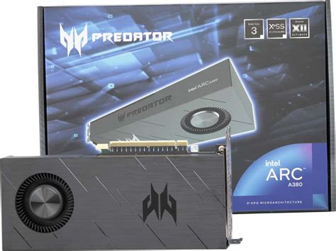 Acer ARC A380 GDDR6 6 GB Intel Chipset 96 bit 2000 MHz Graphics Card ...