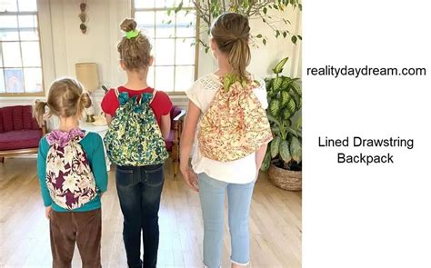 19 DIY Drawstring Backpack Patterns You Can Make