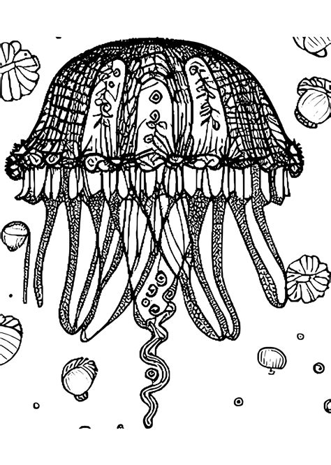 Coloring Pages Jellyfish