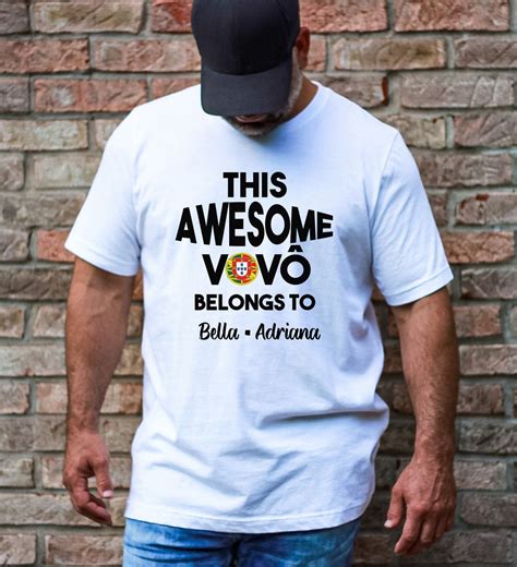 Portuguese Vovo Tshirt, Awesome Grandpa Shirt, Awesome Dad Gift ...