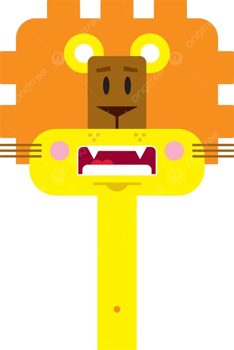Cute Cartoon Lion Illustration Cartoon Lion King Of The Jungle Vector ...