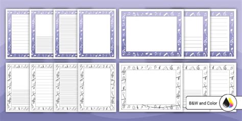 Music Border Writing Journal | Resources | Twinkl USA