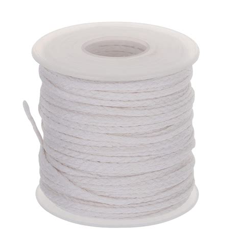 ARTIBETTER 1 Roll 61M Cotton Candle Wick Roll Braided Wick Spool Bulk ...