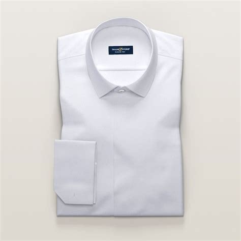 Formal shirt with hidden button placket and french cuff | Tailor Store®