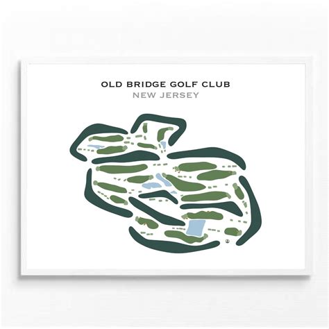 Old Bridge Golf Club, NJ | Golf Course Map, Golf Map, Golfer Gift for ...