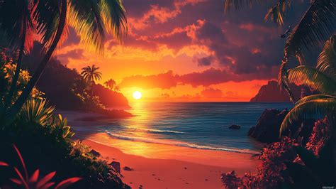 Summer Desktop 4K Wallpaper - PixelsTalk