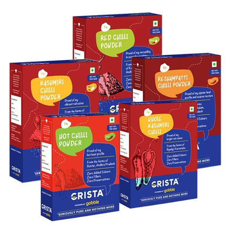 Buy Chilli Combo Pack Online | Crista Spices
