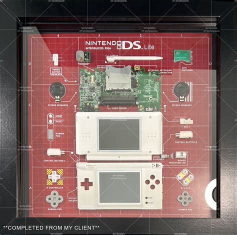 Download DS Lite Teardown Template, Square Framed, Disassembly Game ...