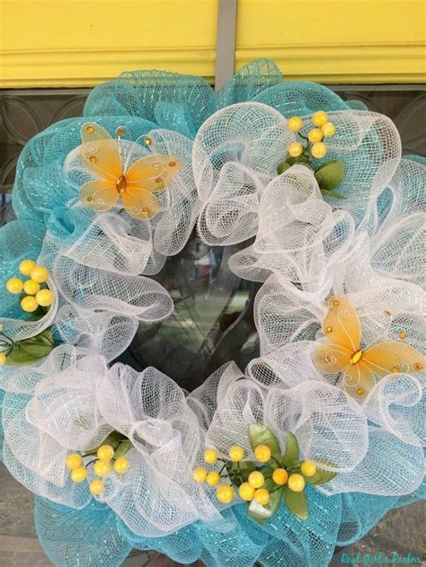 Spring Mesh Wreaths Tutorial 的图像结果