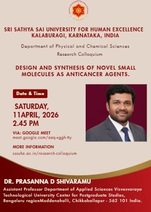 Sri Sathya Sai University for Human Excellence | Research Colloquium
