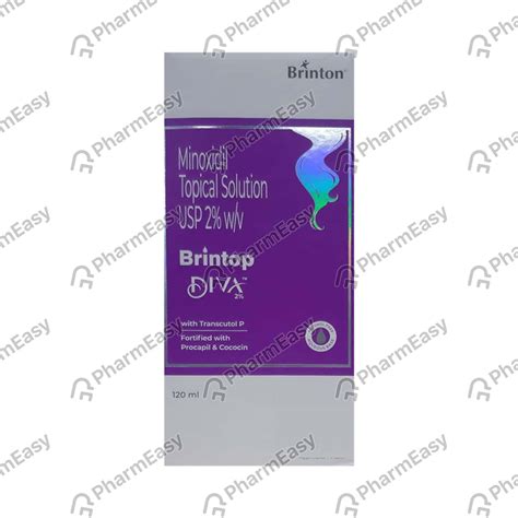 Brintop Diva 2 %W/V Skin Solution (60): Uses, Side Effects, Price ...