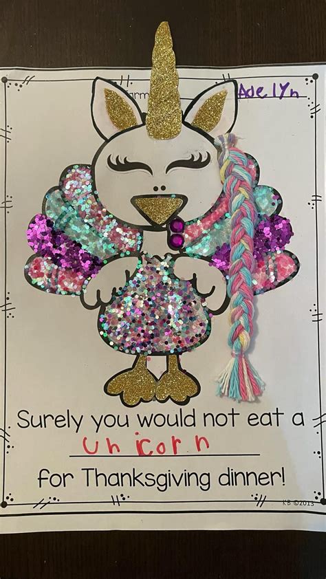 Unicorn turkey disguise | Turkey disguise, Turkey disguise project ...