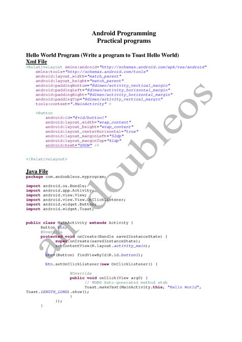 Image result for Android Programming Code Examples