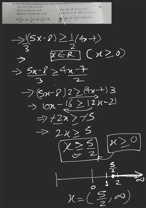 [Solved] Solve the equation 2 x+1=x-3, and represent the solution(s) on