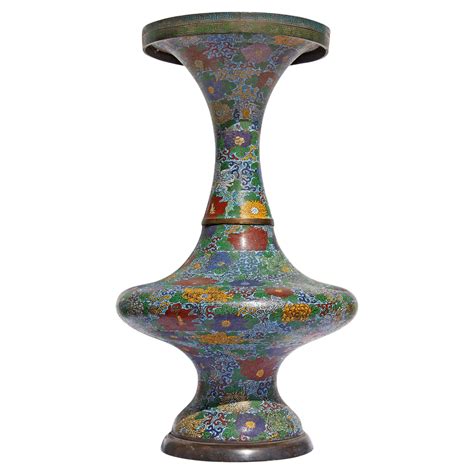 Palace Size Asian Cloisonné Floor Vase For Sale at 1stDibs | asian ...