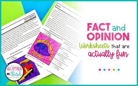 Fact And Opinion Worksheet