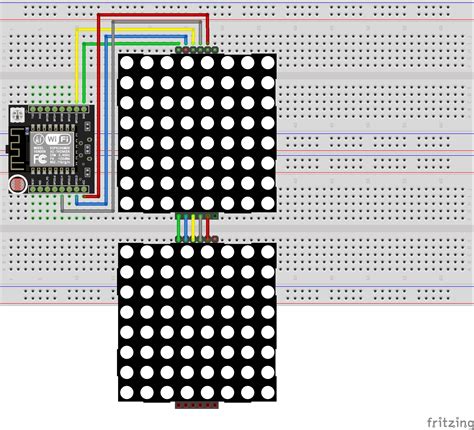 Image result for Esp32 LED Matrix Scrolling Text