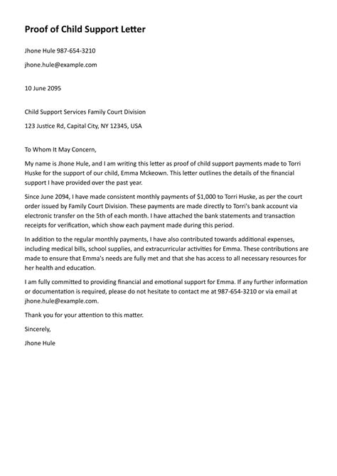 Sample Letter of Support for Grant - Google Docs | Word - Highfile