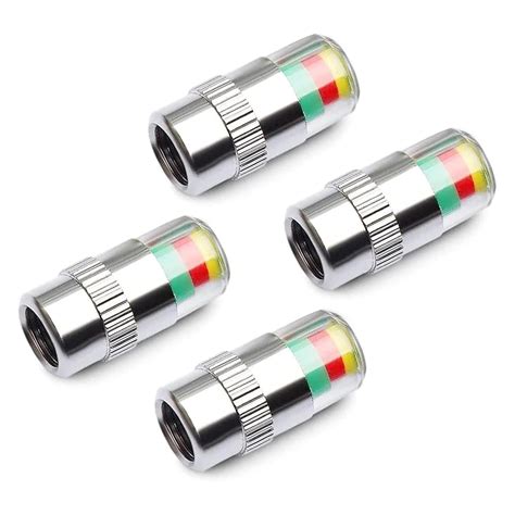 CleanDrive TPMS Valve Cap Set | 3-Level Pressure Monitoring System for ...