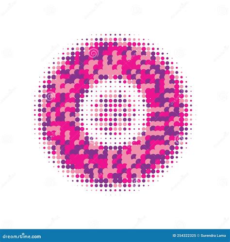 Colorful Halftone Backdrop. Abstract Set. Texture Dots. Dot Set. Circle ...