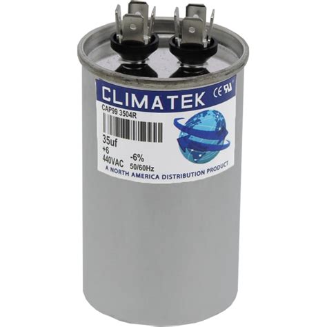 ClimaTek Round Capacitor - fits Trane # CPT00578 | 35 uf MFD 370/440 ...