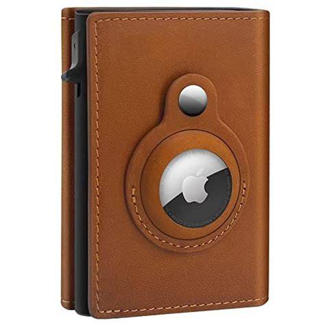 AirTag Wallet | GAOCHALE Genuine Leather AirTag Wallet with RFID Techn ...