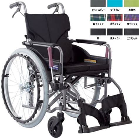 カワムラサイクル 車いす介助用KMD－A16－42－H 黒 車椅子 1台の通販｜カウネット