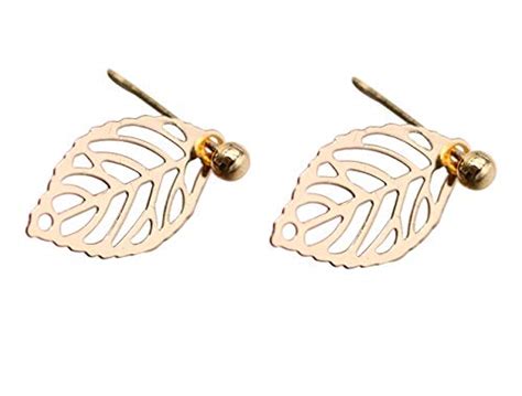 OOMPH Jewellery 18K Gold Tone Floral Filigree Delicate Small Ear Jacket ...