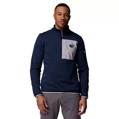 Men's Columbia Navy Penn State Nittany Lions Hike Omni-Wick Half-Zip ...