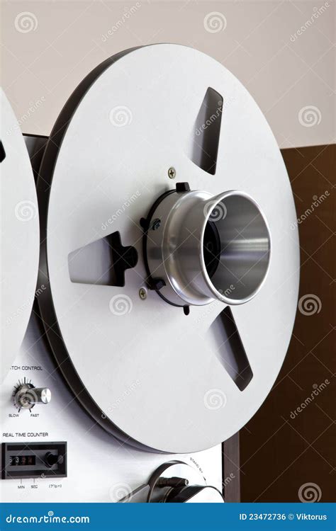 Analog Stereo Open Reel Tape Deck Recorder Stock Photo - Image of ...